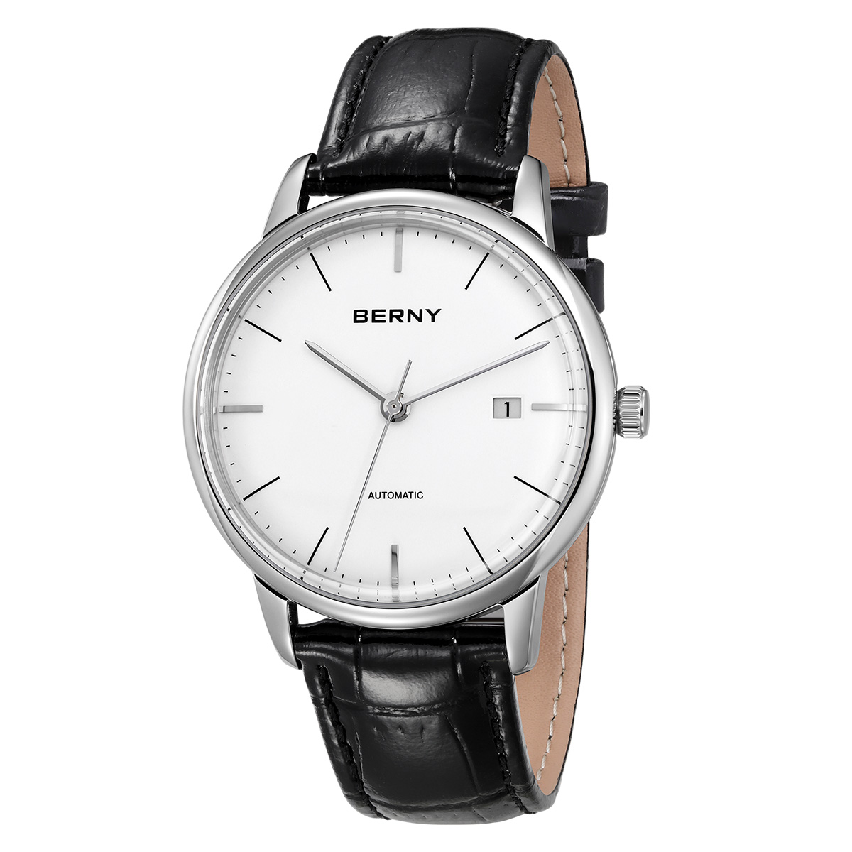 Seiko Watch Presage - BERNY 機械式メンズ腕時計 MIYOTA 9015 シンプルで多用途なメンズ腕時計 カレンダー