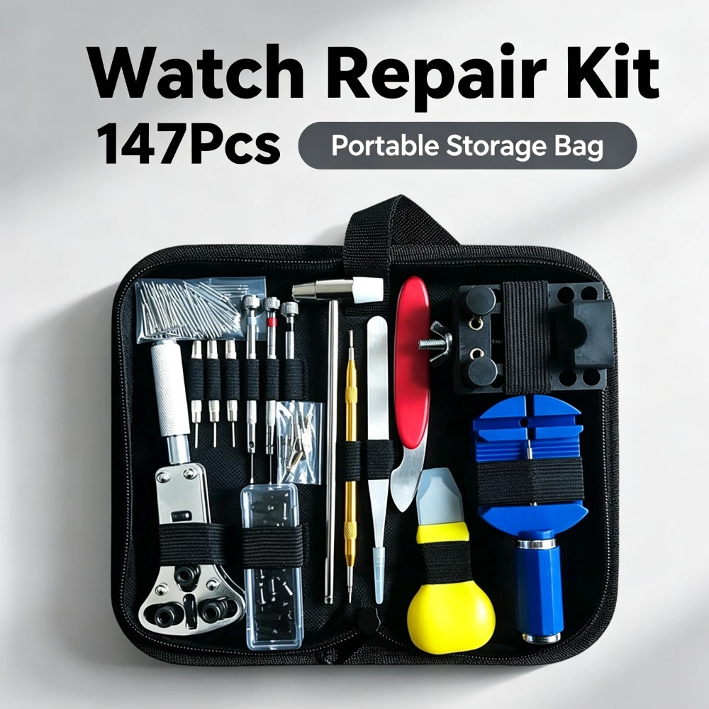 Spring Bar Tool Set - プロフェッショナルな時計修理ツールセット、時計バンドの分解・取り付け用オープナー、スプリングピンバーツール、DIY時計メンテナンス用