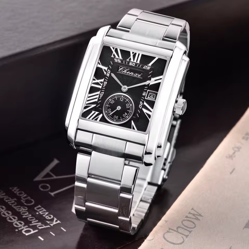 CHENXI 8216 クォーツ時計ファッションシンプルなビ - Cartier Watch Tank のレビューと価格
