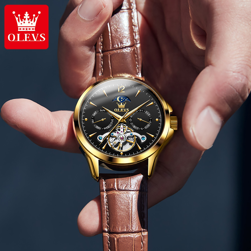 OLEVS 6663 メンズ腕時計オリジナル機械式時計トゥー - Seiko Watch Presage のレビューと価格