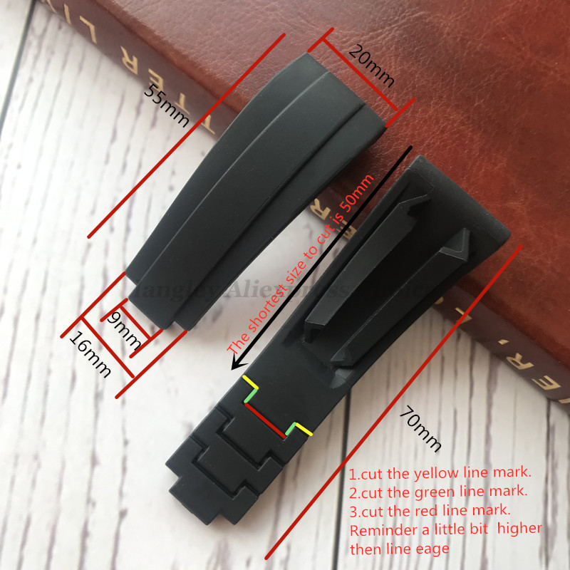 ロレックスゴム手首ヨットデイトナ潜水艦黒緑水ゴーストエクスプ - Curved Spring Bar のレビューと価格