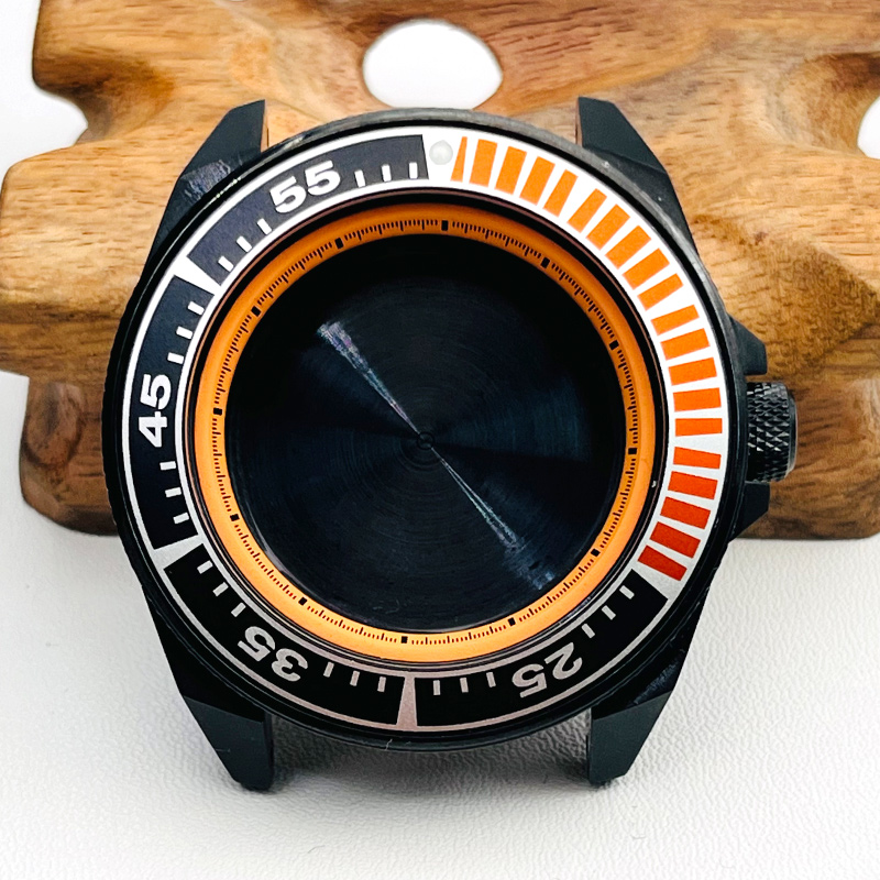 44mmブラックサムライSRPE腕時計ケース、NH34 NH - Citizen Watch Tsuyosa のレビューと価格